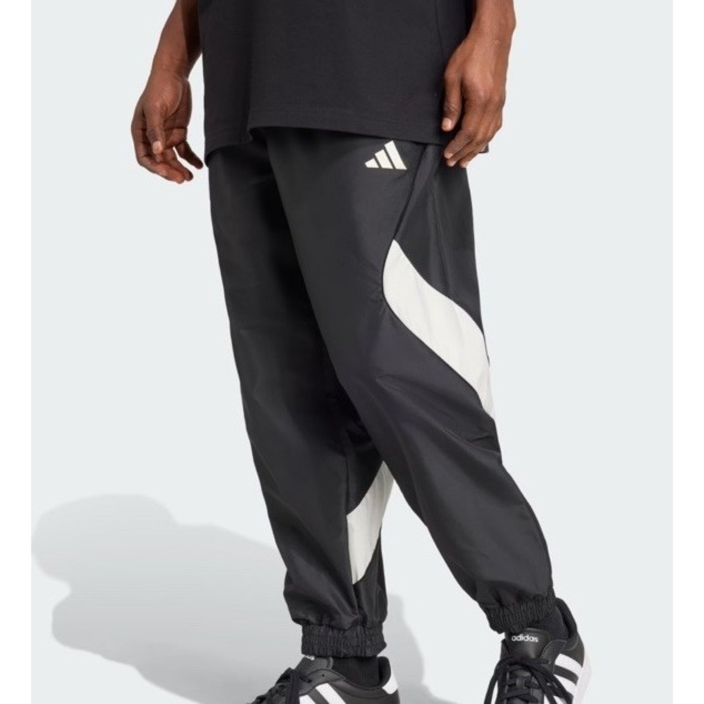 Adidas Stadium Pants Men's Medium Casual Training Light Pants Black/White JN1830